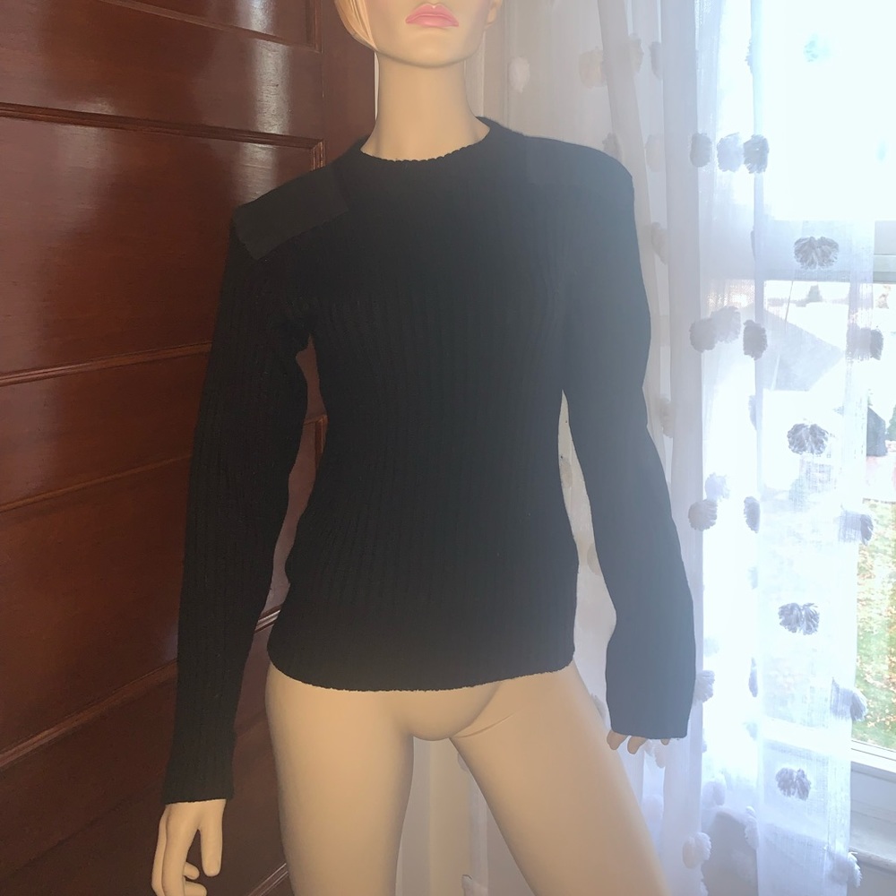 Rothco brand 100% wool military sweater. Black, size 4-6